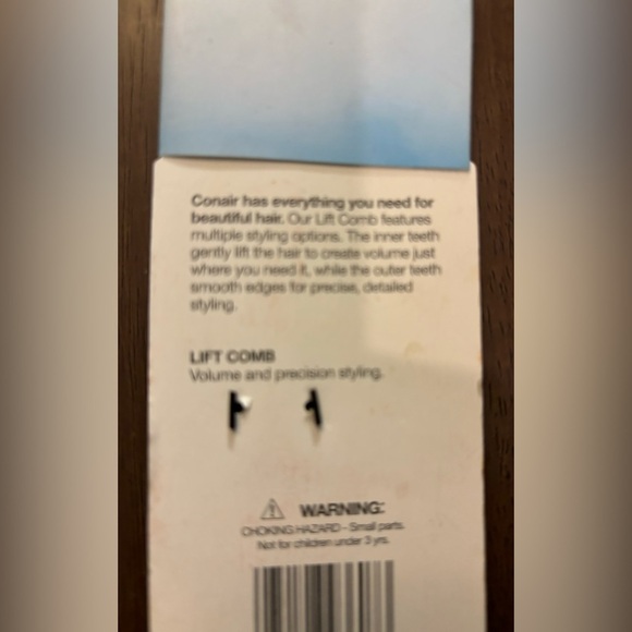 New Conair Black Plastic Lift‎ and Style Comb Lift and Tease Made in China - Picture 5 of 5